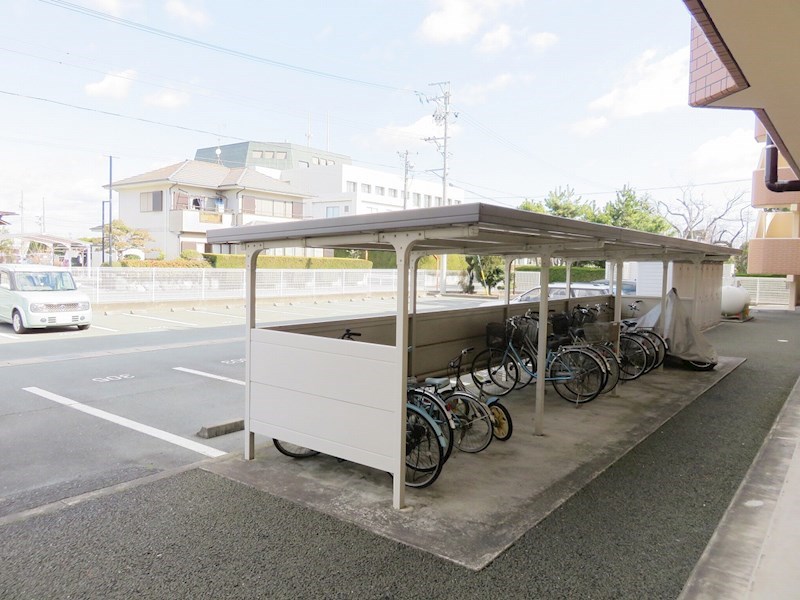 自転車も置けますよ。