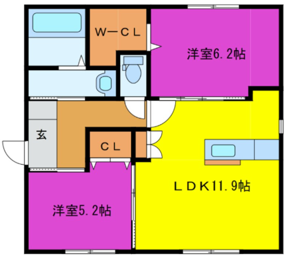 【ペット可】大切な家族と暮らすの間取り図