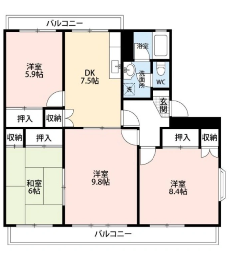 間取りの様子