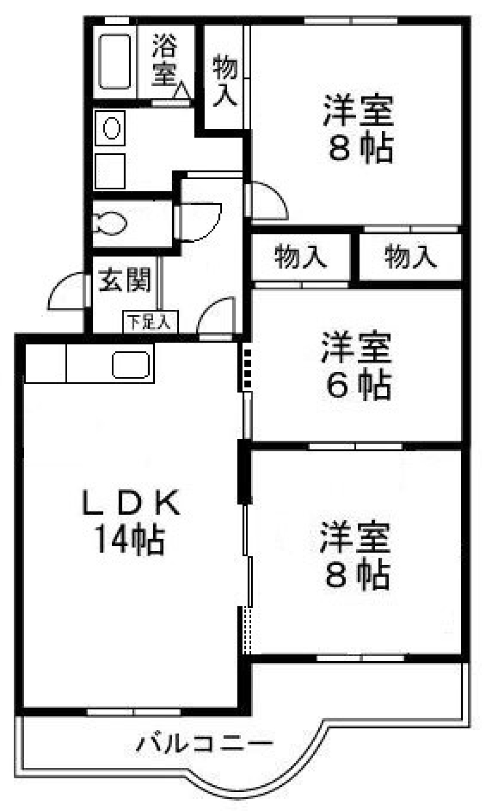 フルーティーパステルパレスの間取り図