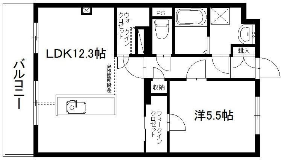 土間スタイルでおしゃれにの間取り図