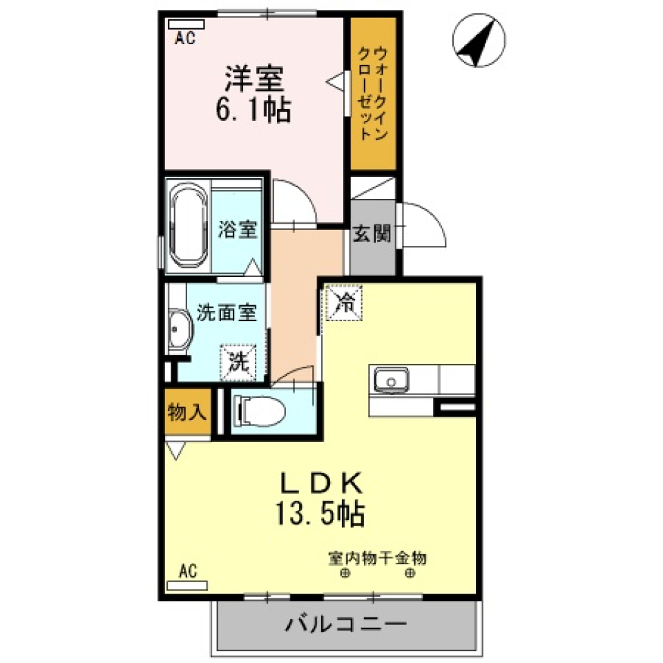 快適な通勤生活の間取り図