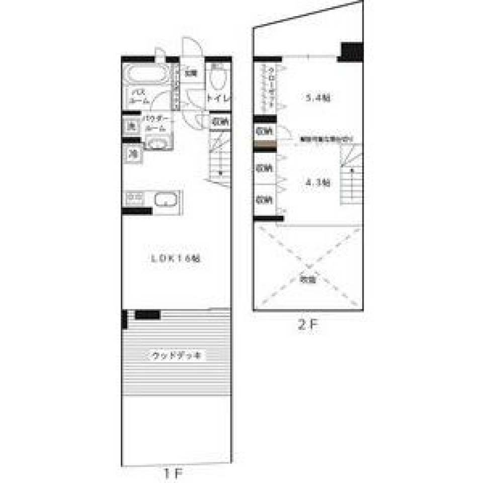 都会の中のオアシスの間取り図