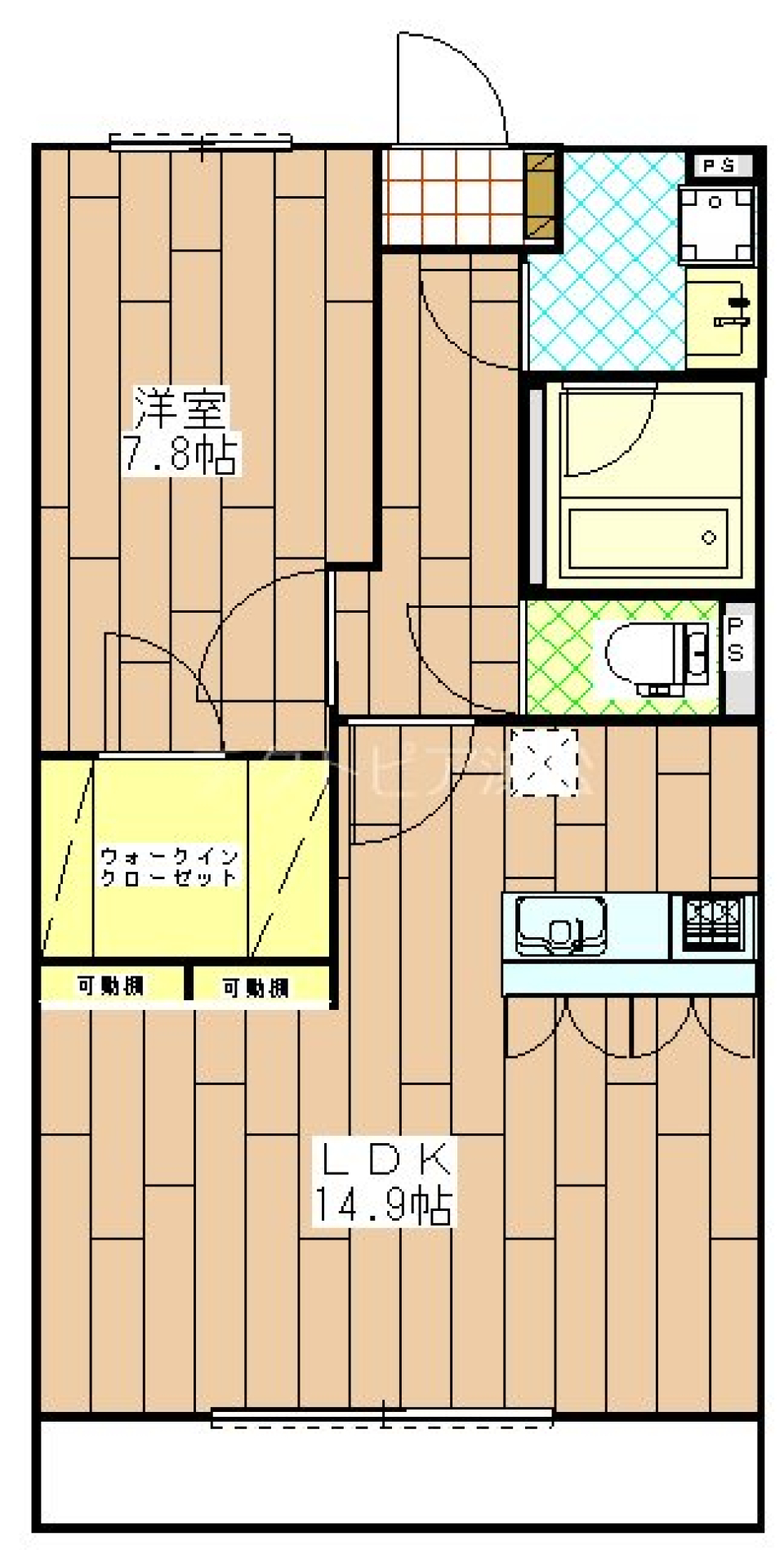 節約と快適のダブルパンチの間取り図