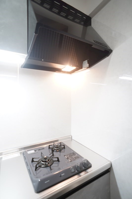 二口コンロ付き