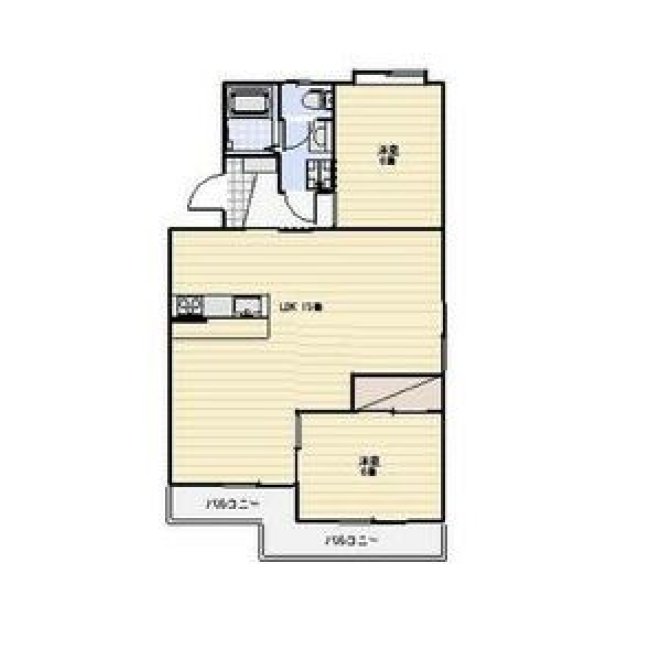 憧れの真っ白い部屋の間取り図