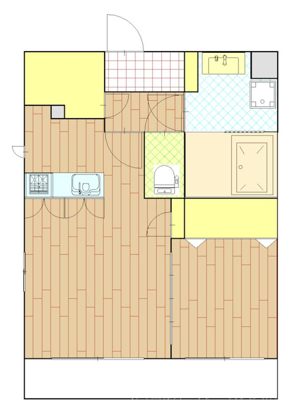 わたしのくつろぎの空間の間取り図