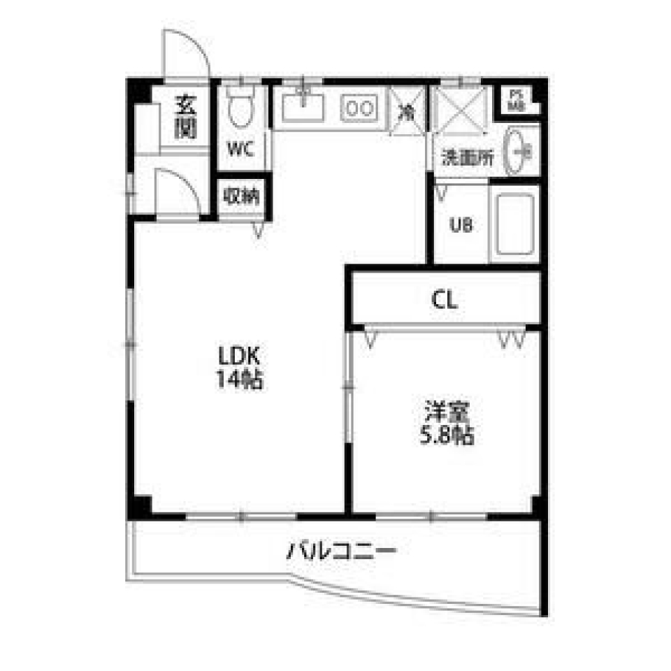 陽光溢れるの間取り図