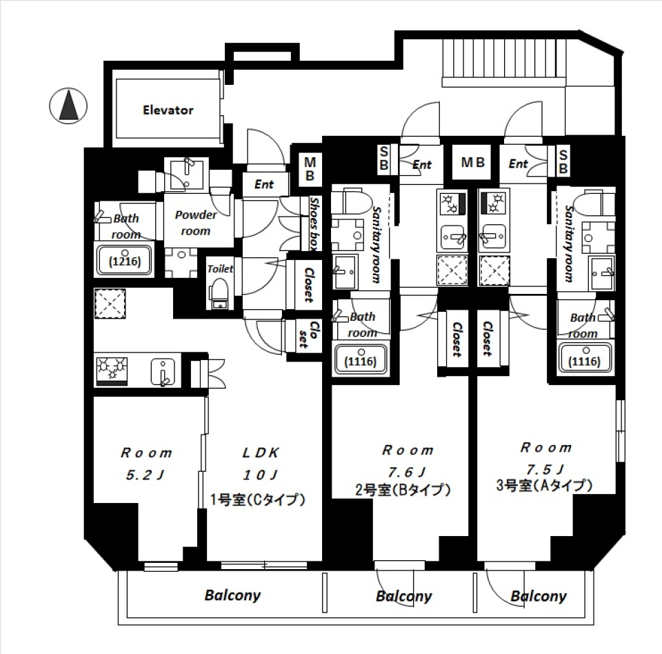 WHITEは清潔感の極み 東京メトロ半蔵門線 九段下駅まで徒歩1分の間取り図
