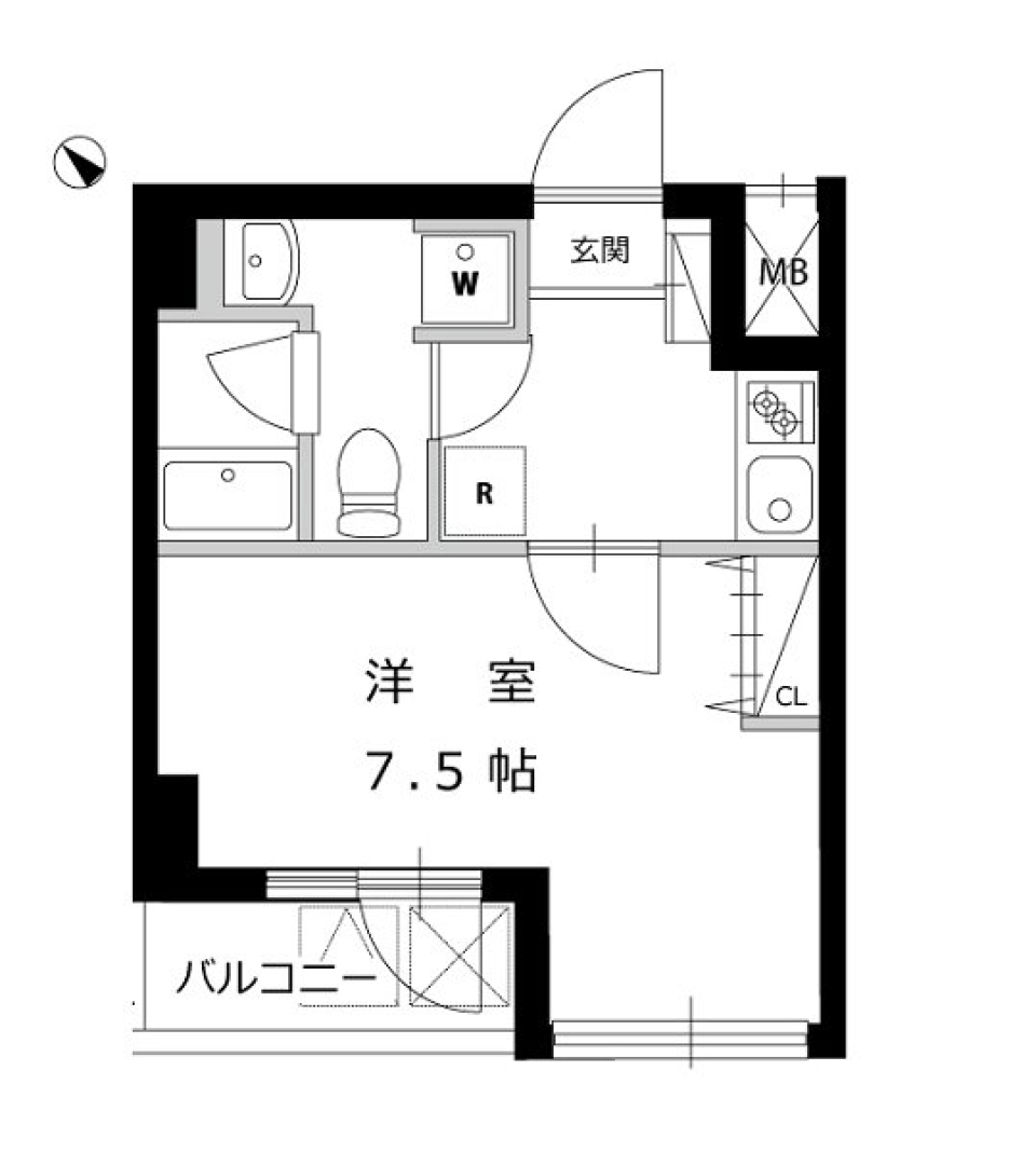 ハーモニーレジデンス田町　305号室の間取り図