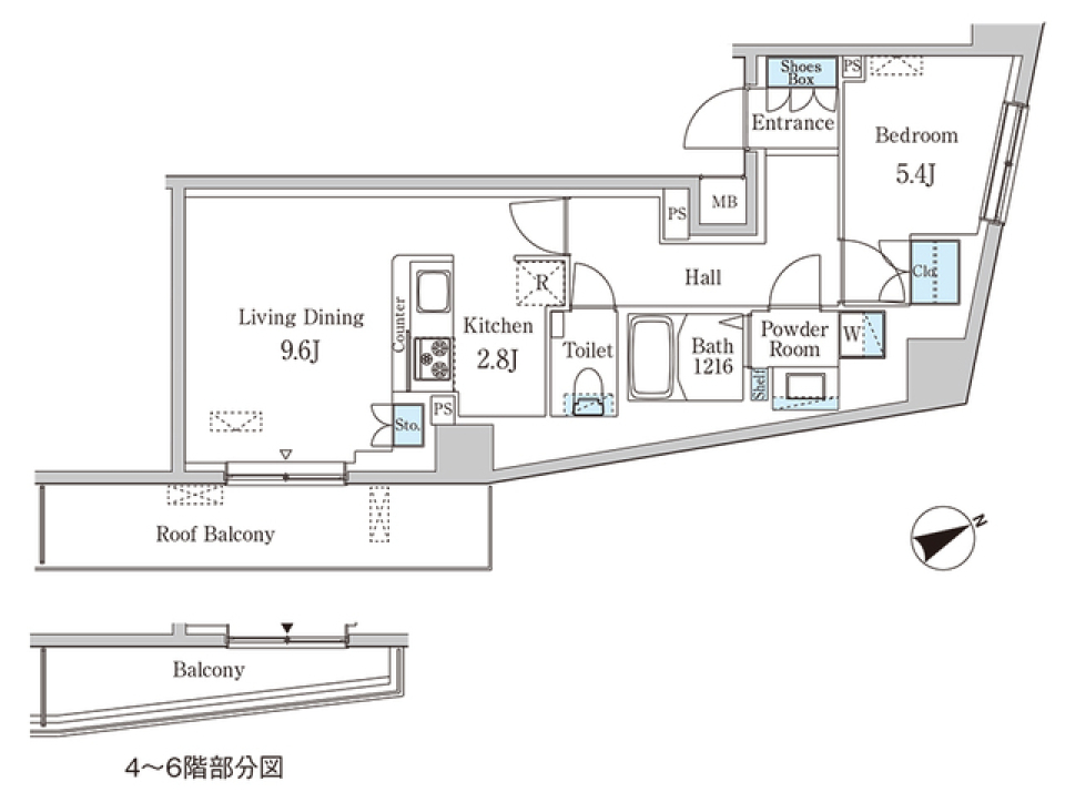 ちょうどよい広さの間取り図