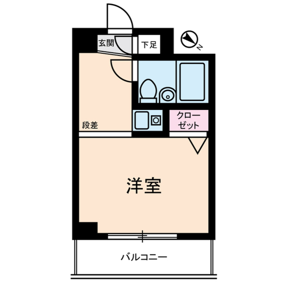 家はこじんまりなんだけどIHなんです 京王線 幡ヶ谷駅まで徒歩10分の間取り図