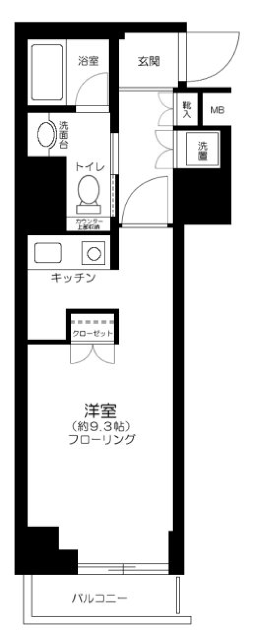 外観に圧倒される　道玄坂沿いの間取り図