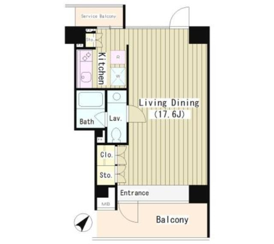 スケスケなお部屋 JR山手線 渋谷駅 徒歩5分の間取り図