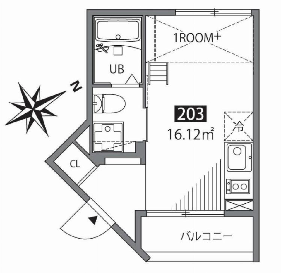 2段ベッドにあこがれて デザイナーズの間取り図