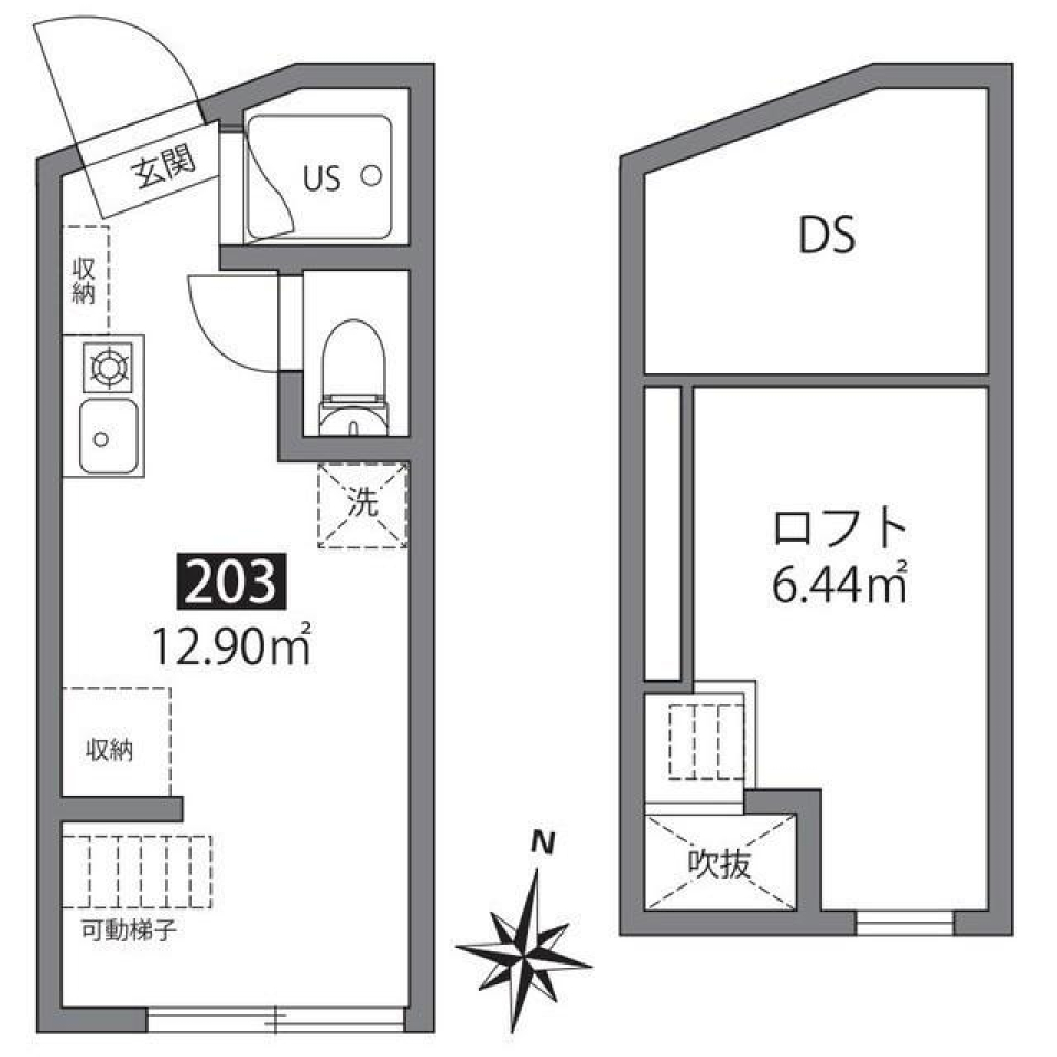 木の温もりに癒されて　東急目黒線 大岡山駅徒歩5分の間取り図