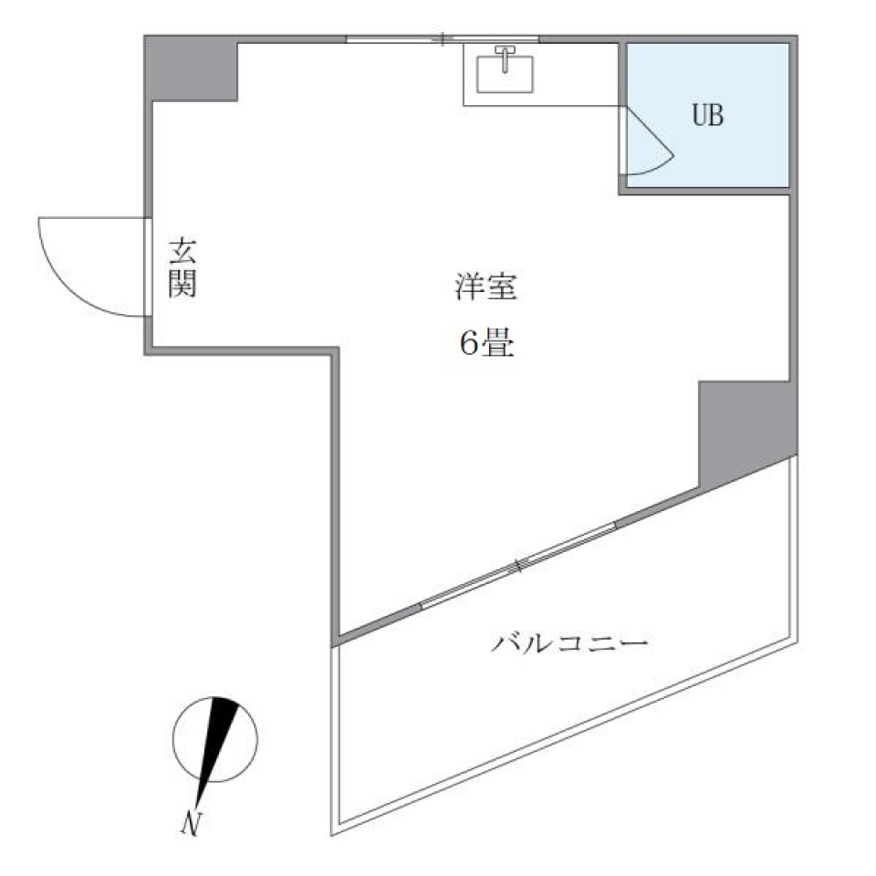 レトロマンションの間取り図