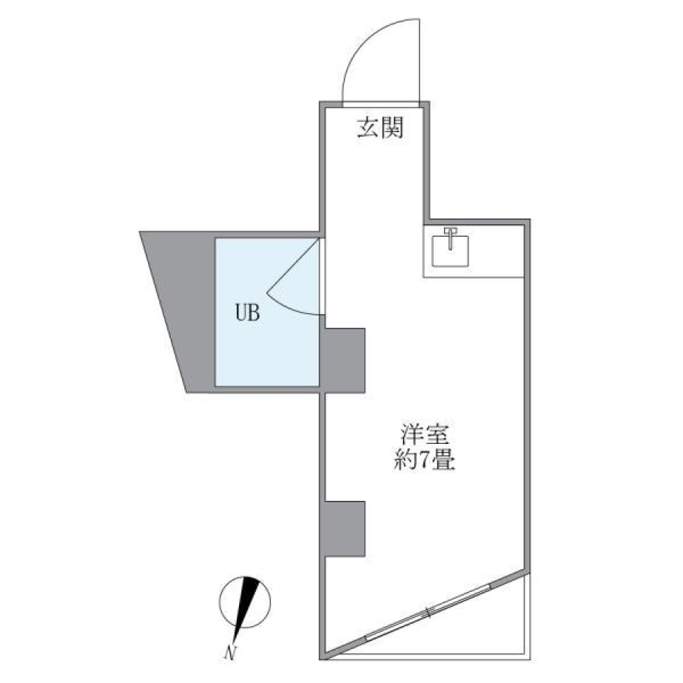 赤レンガに吸い込まれるの間取り図