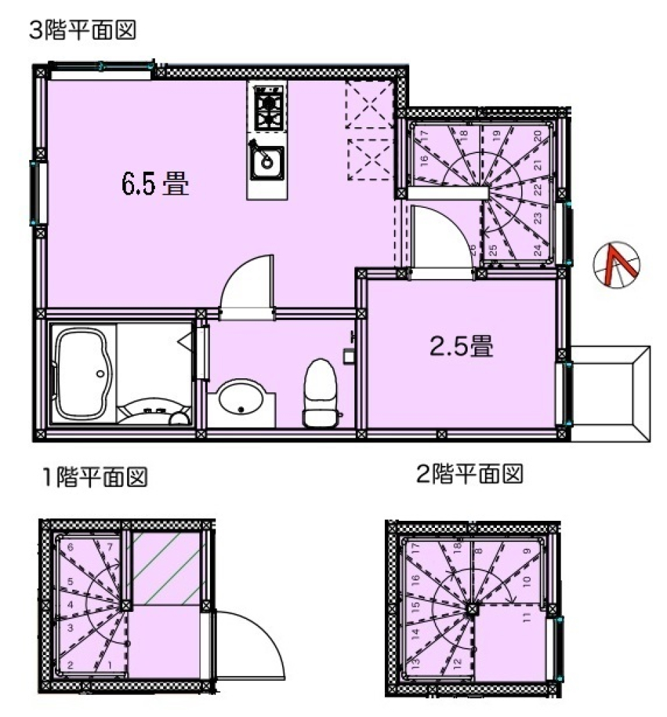 FAIR町屋　304号室の間取り図