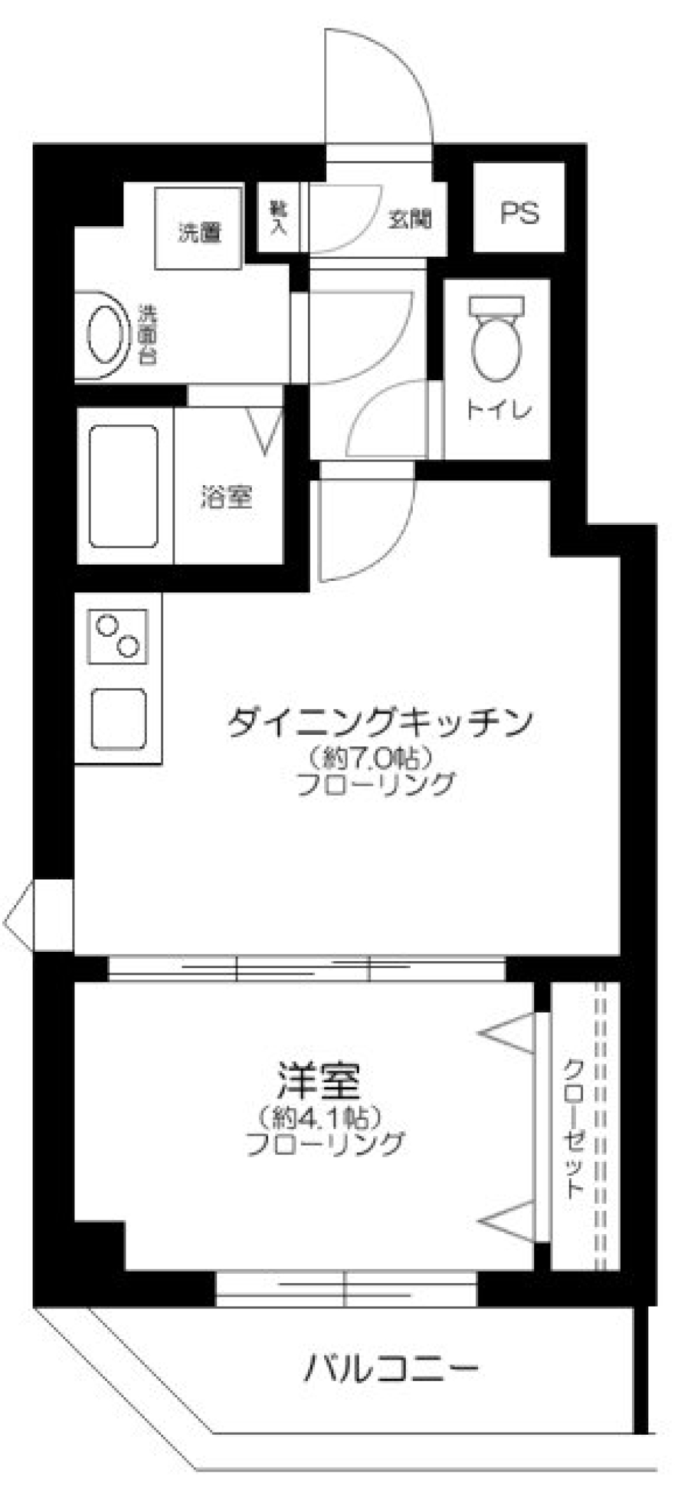 Comfort南千住　403号室の間取り図