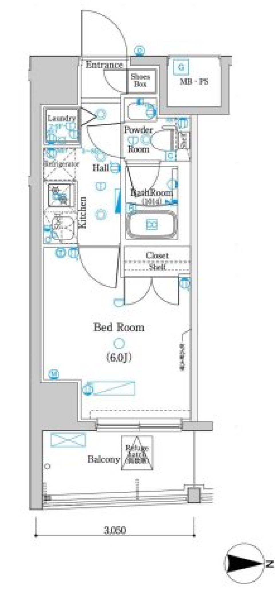 DIPS桜台駅前　704号室の間取り図