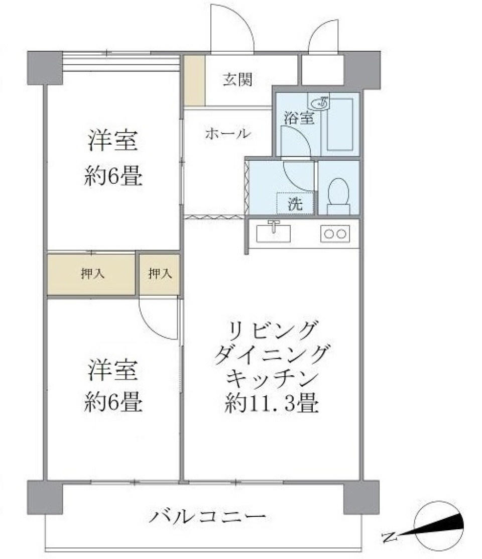 シャルム・Ｋ・カーサ 216の間取り図