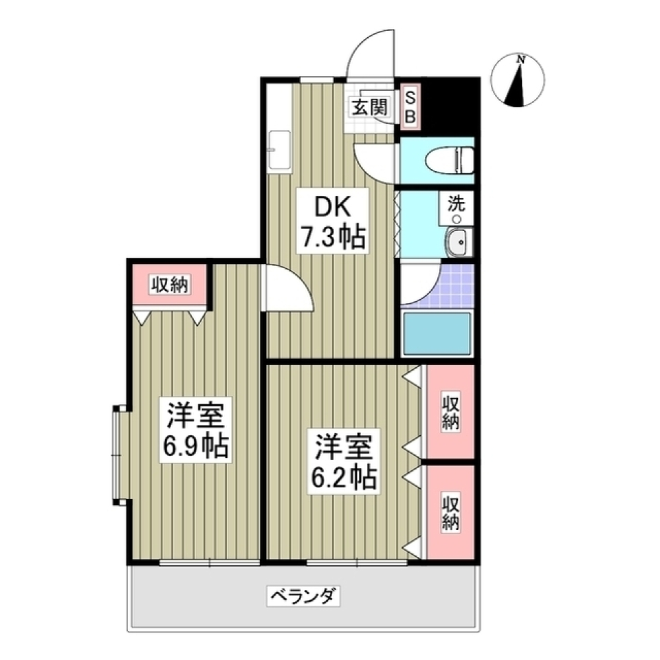 我が家は縦長スタイル　小田急小田原線 成城学園前駅徒歩8分の間取り図