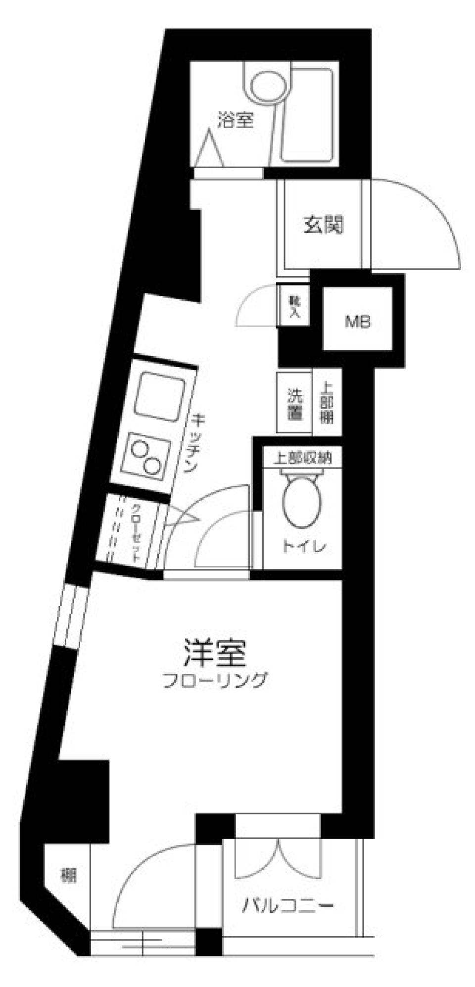 マーベラス鶯谷　302号室の間取り図