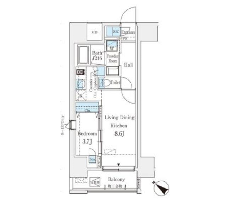 ピアノ演奏OKです JR山手線 渋谷駅徒歩11分の間取り図