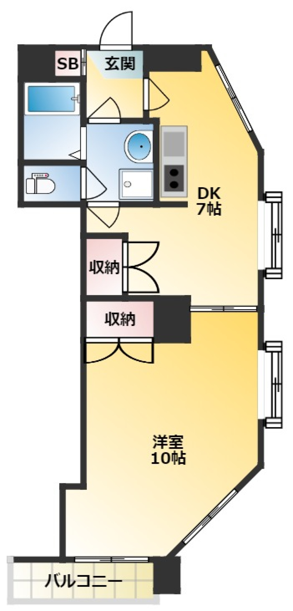 白いお部屋が魅力！ 東急世田谷線 上町駅まで徒歩8分の間取り図