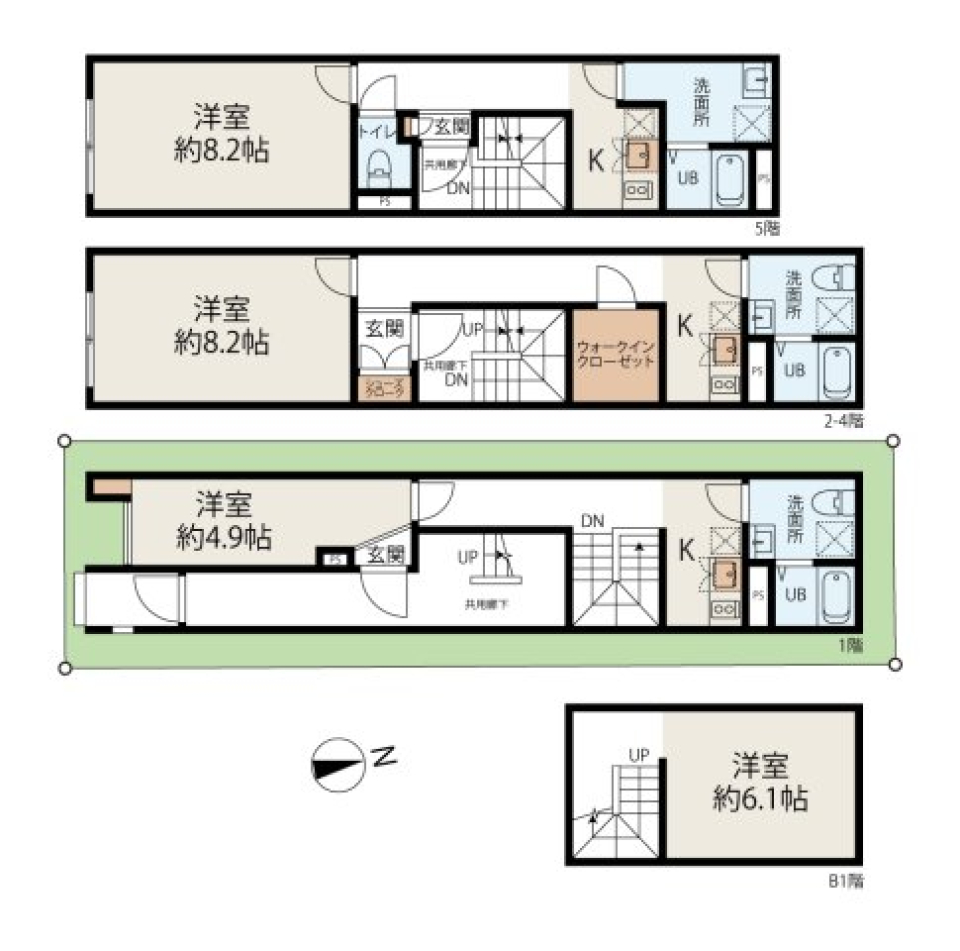 メンズライクな部屋【築浅物件！！】の間取り図