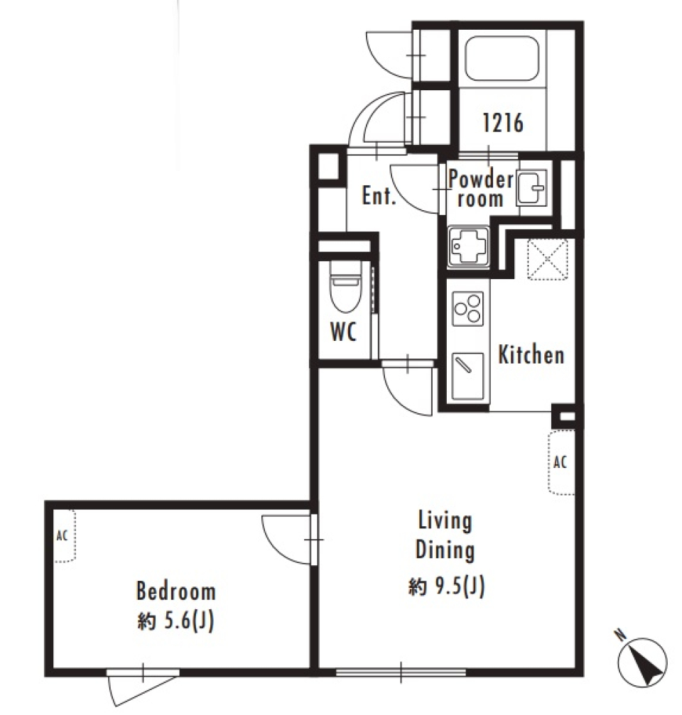 駅チカ！陽の当たる部屋で【新築】の間取り図