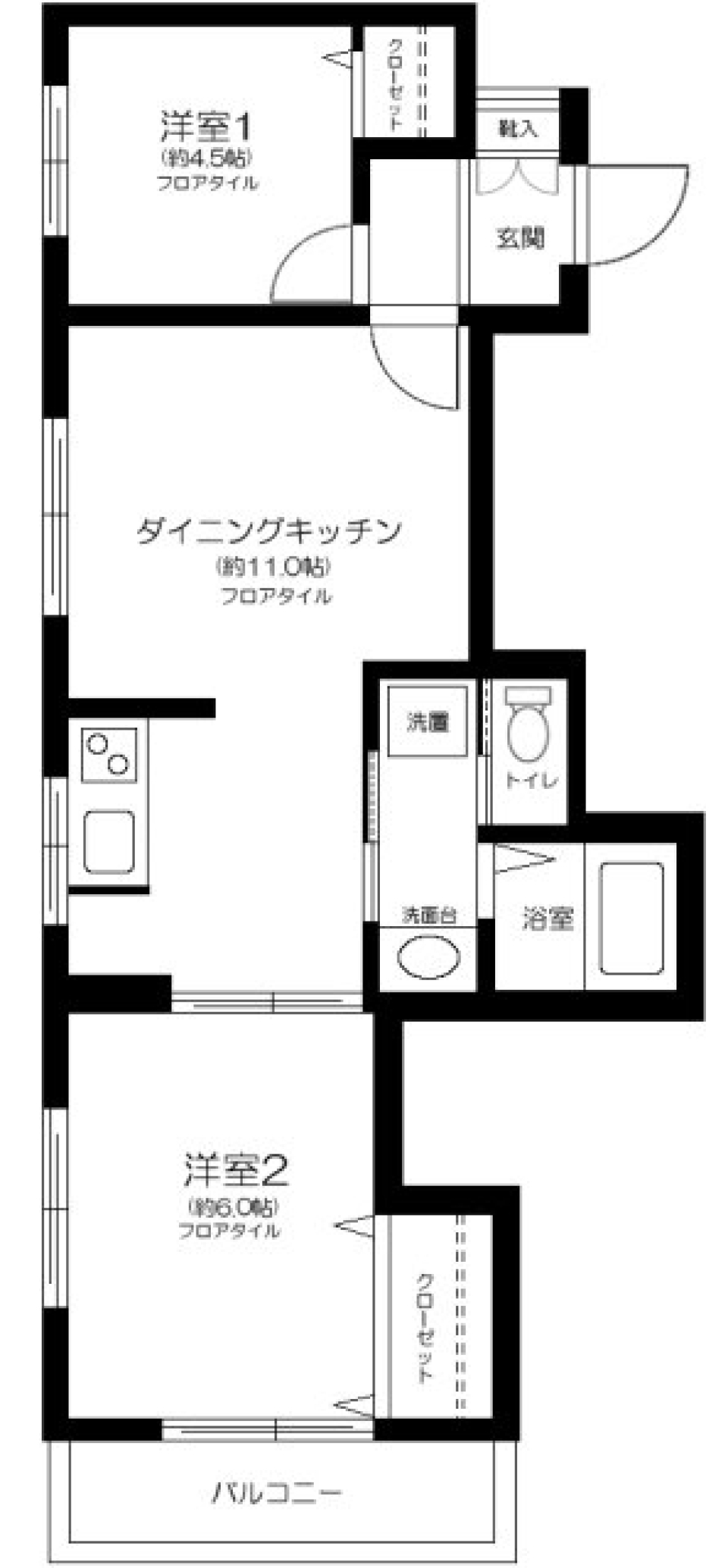 ジュウェル荻窪 301の間取り図