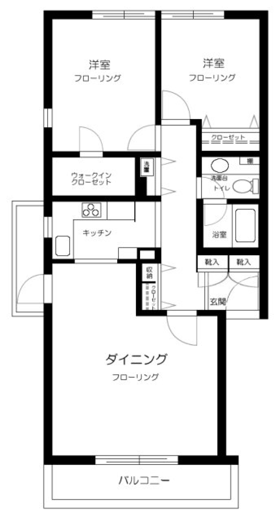 AMNES中野　301号室の間取り図