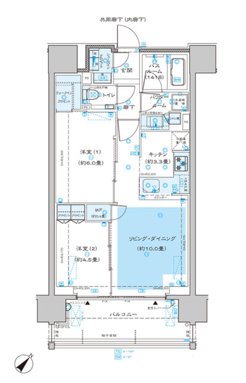 渋谷の煌めきの中での間取り図