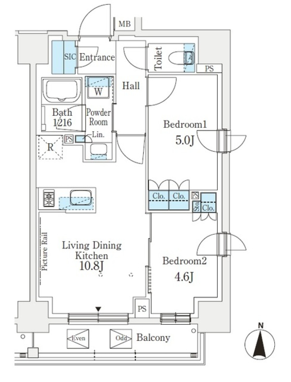 Ｊ．ＧＲＡＮ　Ｃｏｕｒｔ　品川西大井ＥＡＳＴの間取り図