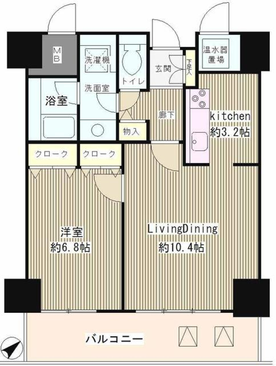 トレステージ目黒 302の間取り図