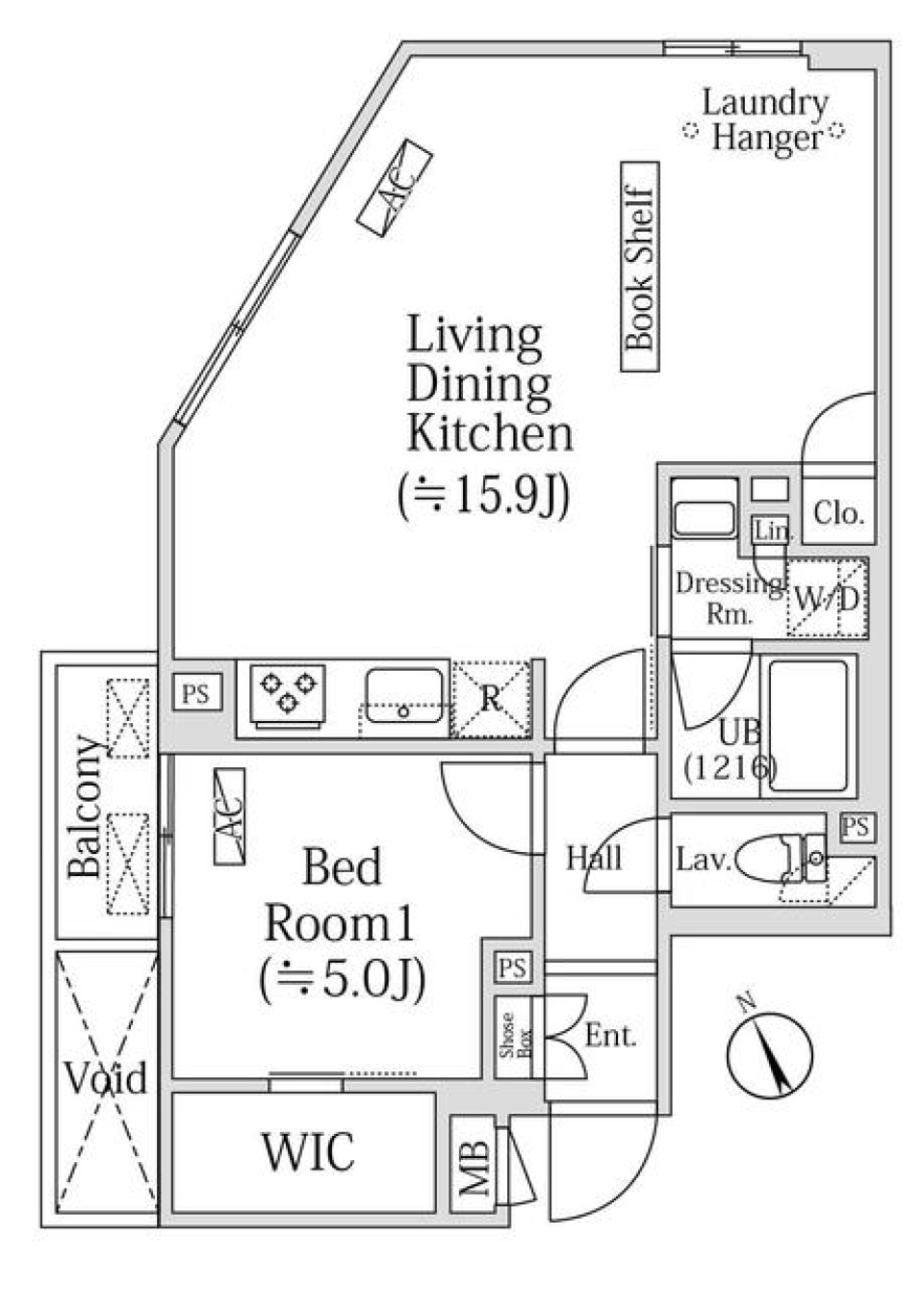 ＯＺＩＯ西荻窪Ⅱ　302号室の間取り図