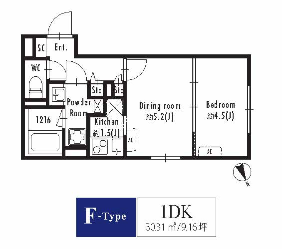 GRANPASEO西新宿 201号室の間取り図