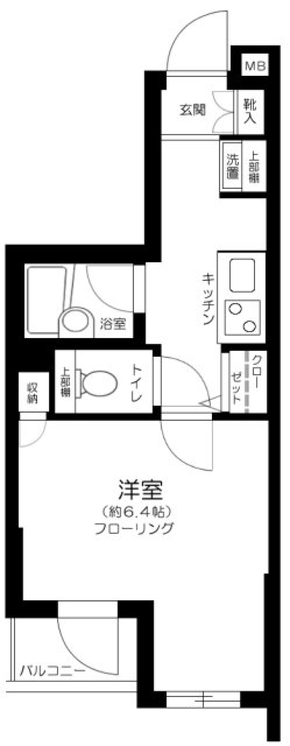 アヴィニティー高円寺南 502の間取り図