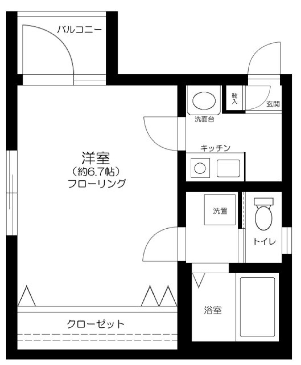 グレージュ大森 301号室の間取り図