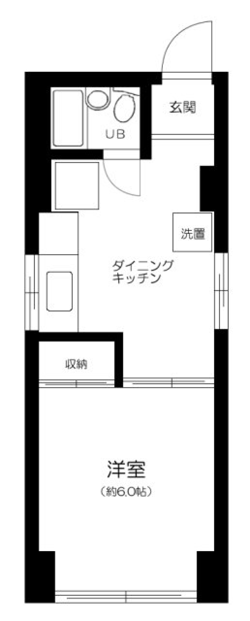 第２丸山ビル 4-Cの間取り図