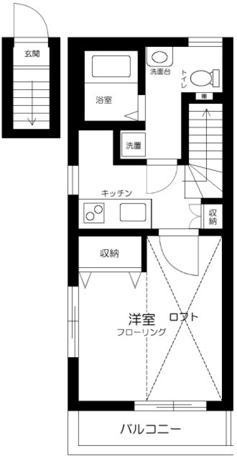 4unit 3の間取り図