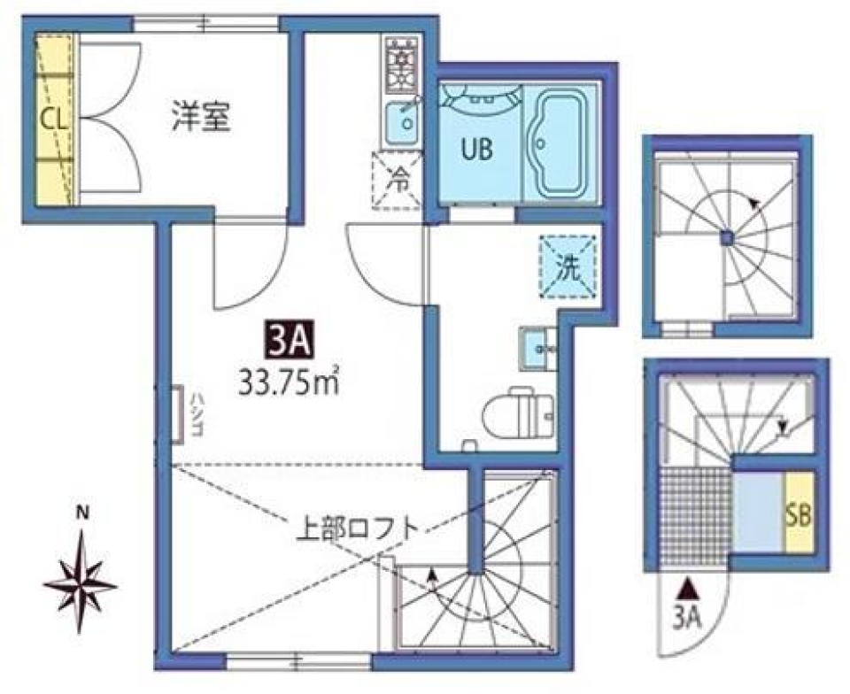 Ciel Azur（シエル　アジュール）3A号室の間取り図