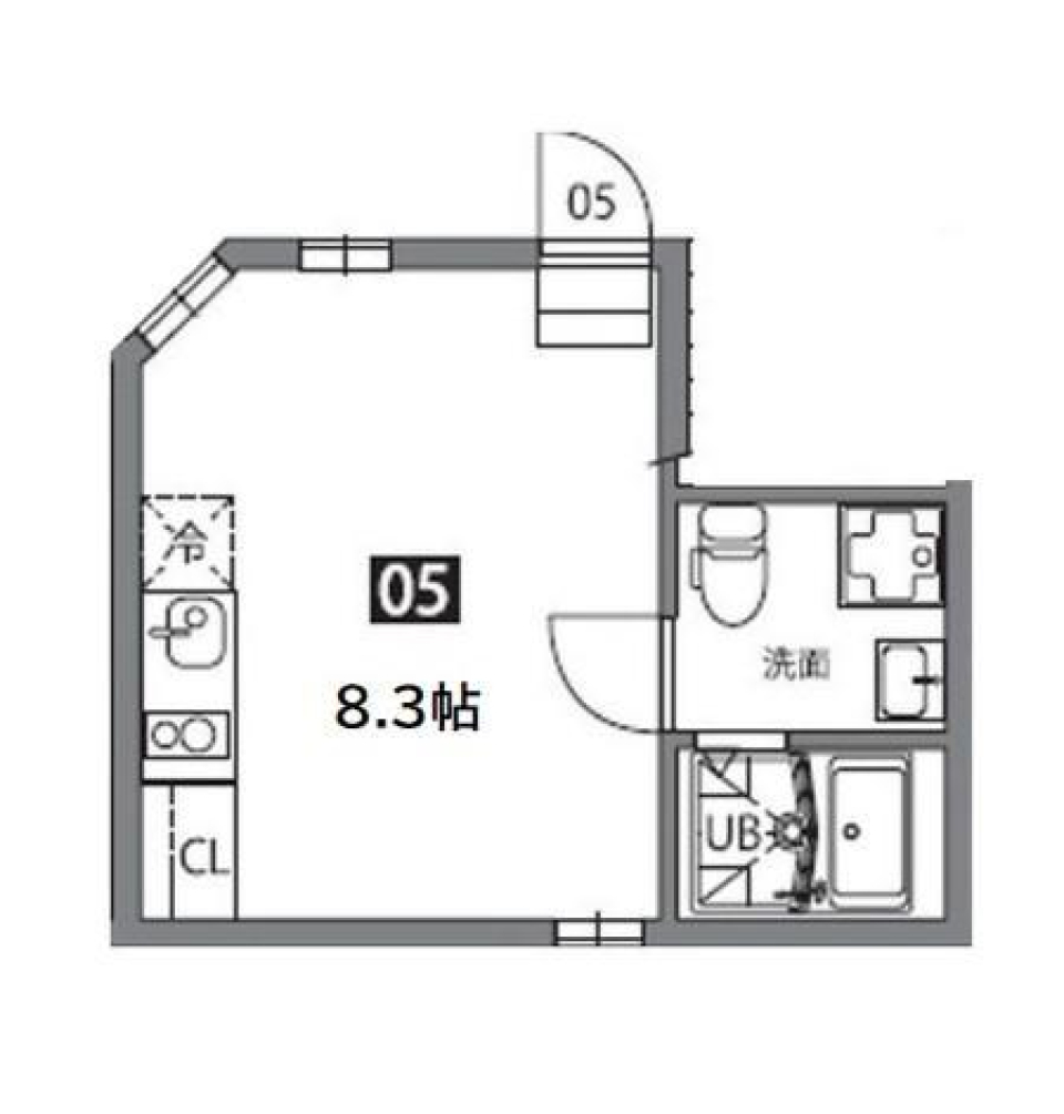 光り溢れる部屋【築浅物件】の間取り図