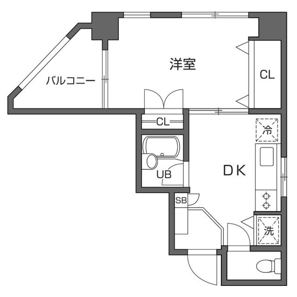 日暮里サンライズマンション　204号室の間取り図