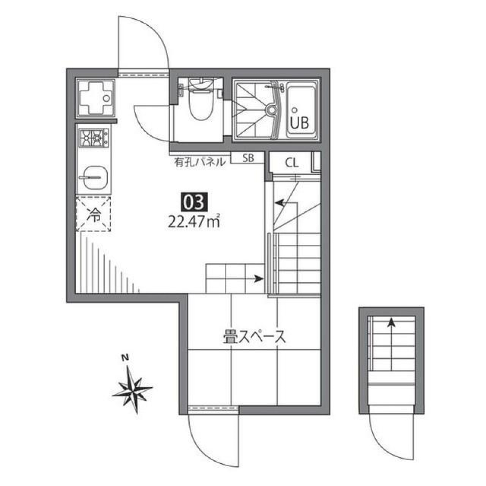   東新宿ハウス 03の間取り図