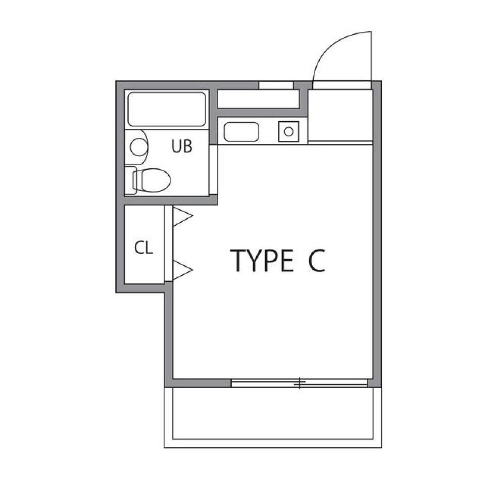 オークボニュープラザ 303号室の間取り図