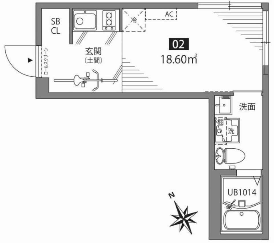 ピカピカな部屋でスタート！！【新築物件】の間取り図