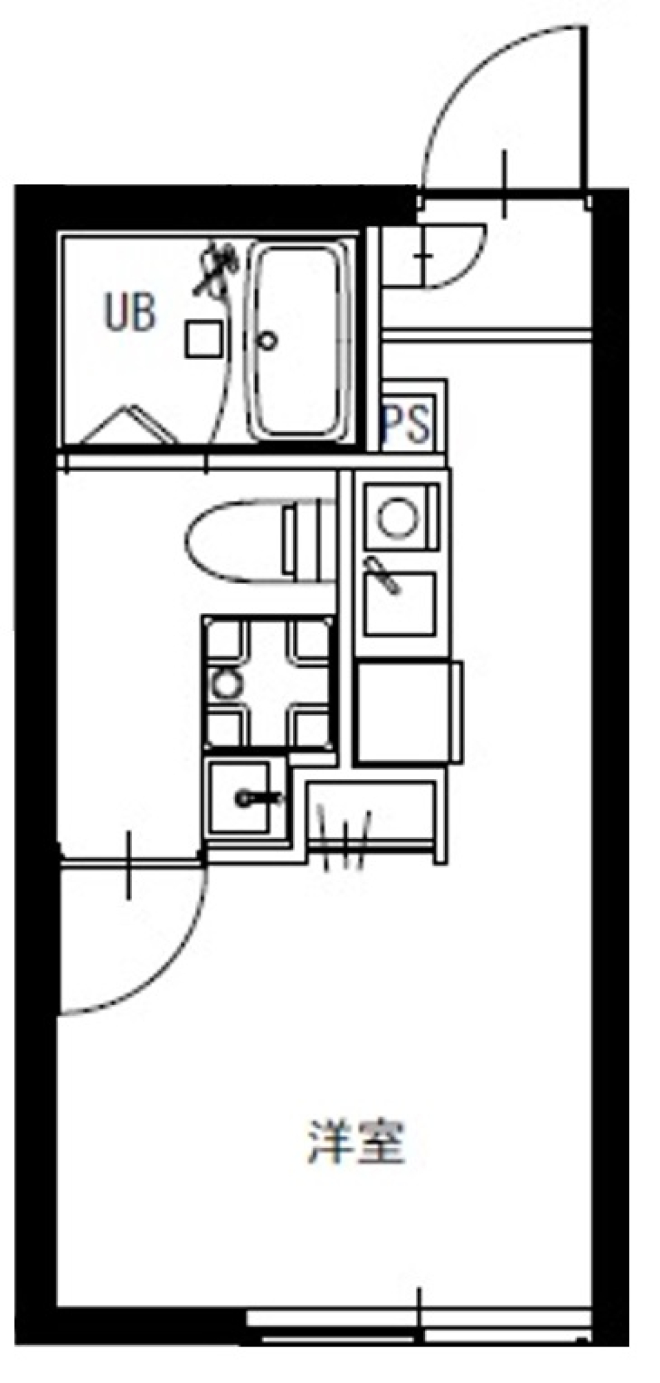 デア蒲田　202号室の間取り図